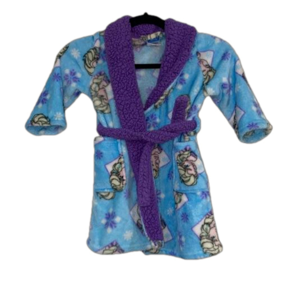 Girl's Disney Frozen Elsa Robe in Blue and Purple, 3T Great Condition - Picture 1 of 3
